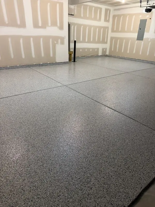 Completed concrete coating project